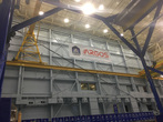 ARGOS（重力免荷能動制御システム）　実験建屋内部の様子
